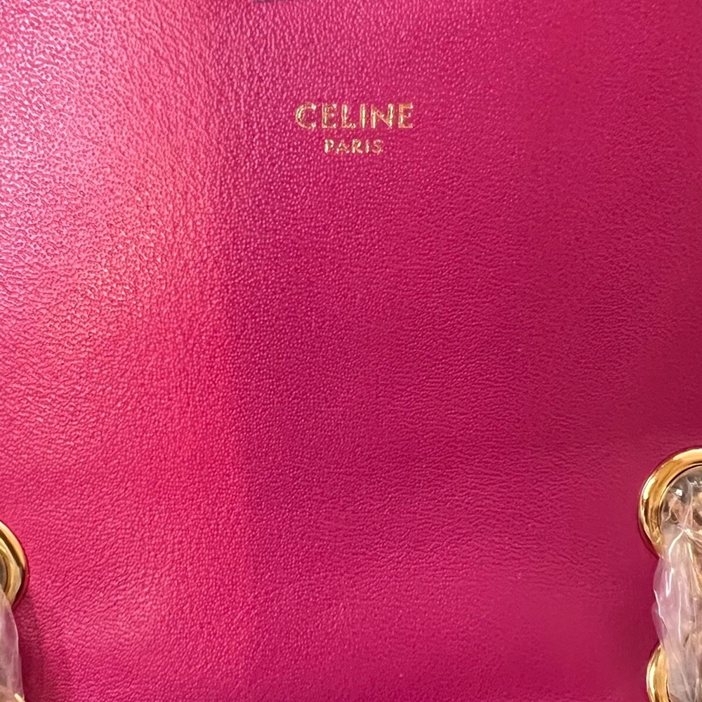 Authentic CELINE PINK TWO WAY BAG - Picture 2 of 9